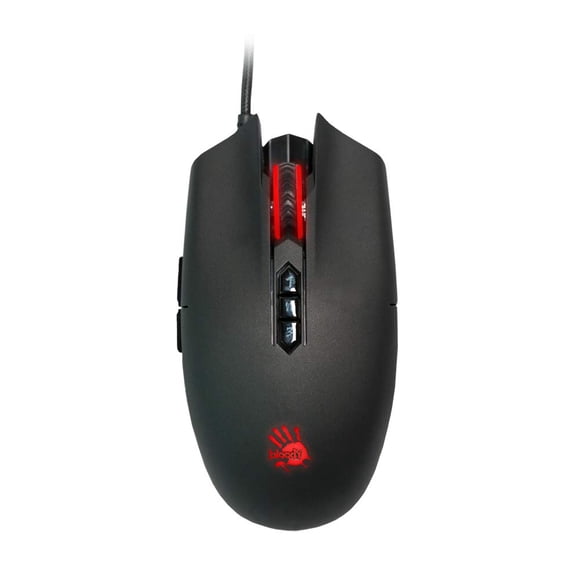 Mouse gamer óptico Bloody SP80 con interruptor óptico, 16,000 FPS, negro