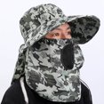 thumbnail image 1 of Sombrero de camuflaje de verano para el sol, protección solar para exteriores, protector solar, sombrero de pesca, sombrero de hombro para hombre, sombrero de sol transpirable, sombrero de montañismo, 1 of 5
