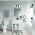thumbnail image 2 of Millennium Lighting  Ivey Lake 3 Light Bathroom Vanity Fixture in Multiple Finishes with Frosted Glass Shades Matte Black Black Matte, 2 of 4