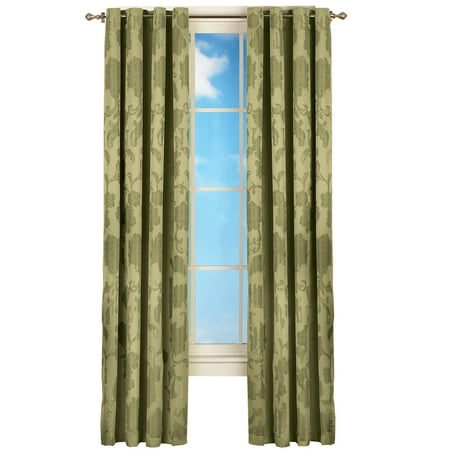 Elegant Floral Grommet Insulated Room Darkening Thermal Black Out