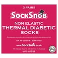 thumbnail image 2 of 12 Pack Ladies Non Elastic Thermal Diabetic Socks | Sock Snob | Women Soft Top Socks for Poor Circulation, 2 of 2