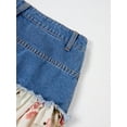 thumbnail image 5 of Womens Floral Patchwork Denim Skirt Blue A-Line Maxi, 5 of 6