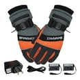 thumbnail image 1 of 1 Pair Winter Gloves Outdoor Work Gloves Ski Cycling Motorcycle Bicycle Gloves For Men Women Electric Thermal Gloves USB Rechargeable Battery Heated Gloves, 1 of 9