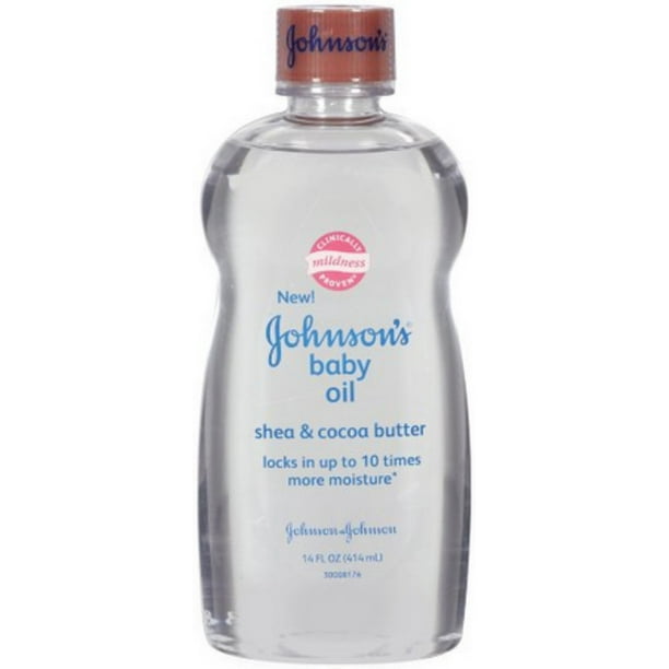 JOHNSON'S Baby Oil Shea & Cocoa Butter 14 oz (Pack of 3)