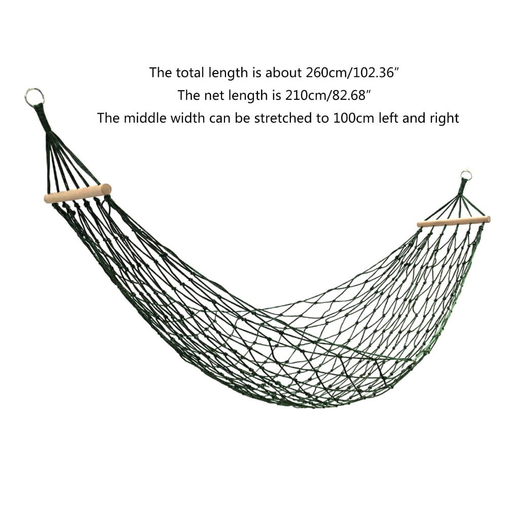 Strong Thick Nylons Rope Hammock Travel Hangings Swing Bed Portable Outdoor Camping Hammock Meshes Sleepings Bed Swing