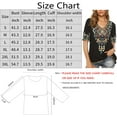 thumbnail image 3 of Women’s Emboridered Tops Short Sleeve Blouse Ethnic Style Floral Pattern Shirts Tunics Blouse, 3 of 6