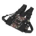thumbnail image 3 of Chest Harness, Oxford Cloth Adjustable Vest Rig With 2 Pockets, Universal Chest Front Pack Pouch For 2 Way   Talkie, 3 of 8