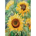 thumbnail image 1 of Pintura de diamante (DB5327) Cuadro de pared de diamantes de imitación redondo completo de girasol DIY (FH529) 20X30cm Hugtrwg Para estrenar, 1 of 1