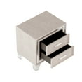 thumbnail image 6 of Beige Nightstand for Bedroom Use | Keep Things Organized, Display Decorative Items | Velvet and Particle Board Build | Quick Assembly for New Homes, 6 of 6