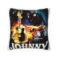 thumbnail image 1 of Fundas de almohada de terciopelo de Johnny Hallyday, fundas de almohada decorativas suaves y acogedoras con cremallera oculta para dormitorio, sofá, sillón, funda de almohada de terciopelo, 1 of 8