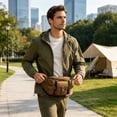 thumbnail image 4 of EQWLJWE Housse de Valise Liquidation, Sac Banane Tactique Extérieur Hommes Grande Capacité Sac Banane Imperméable Cyclisme Voyage Course Sac de Poitrine Multifonction, 4 of 6