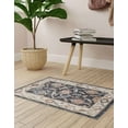 thumbnail image 6 of Rugs.com Eco Traditional Collection Rug – 4' x 6' Charcoal Gray Medium Rug Perfect For Entryways, Kitchens, Breakfast Nooks, Accent Pieces, 6 of 9