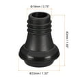 thumbnail image 2 of Vino Tapón, 19 mm Dia Caucho Reutilizable Vacío Botella Tapones Sellado Tapones para Vino Cerveza Bebida Vidrio Botellas, Negro 8 Uds, 2 of 6
