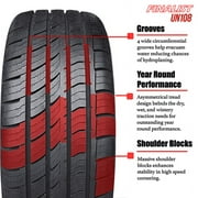 Finalist UN108 All Season 225/50R17 94V High Performance Passenger Tire225/50/17 (Tire Only)