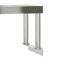 thumbnail image 6 of vidaXL Kitchen Work Table with Overshelf 43.3"x11.8"x47.2" Stainless Steel, 6 of 8