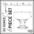 thumbnail image 2 of Vikko Dessert Bowls, 7 Ounce Ice Cream Sundae Bowls, Set of 6 Footed Dessert Cup For Ices, Pudding, Fruit, and More, Dishwasher Safe, 2 of 5