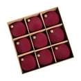 thumbnail image 2 of KeirineCC 4 Inches Velvet Christmas Ornaments for Christmas Tree Decor,Large Xmas Balls Flocked Ornaments Hanging Shatterproof Balls Christmas Decorative Bauble Decorations,9 Pieces - Red, 2 of 9