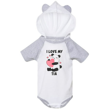 

Inktastic I Love My Tia with Panda Illustration Gift Baby Boy or Baby Girl Bodysuit