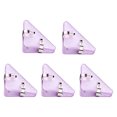 thumbnail image 1 of 5pcs Triangular Corner Paper Clips Test Paper Organizer Office File Classification Folder with Metal Spring Clamp Prevents Page Curling Office Document Clip for Students, 1 of 8