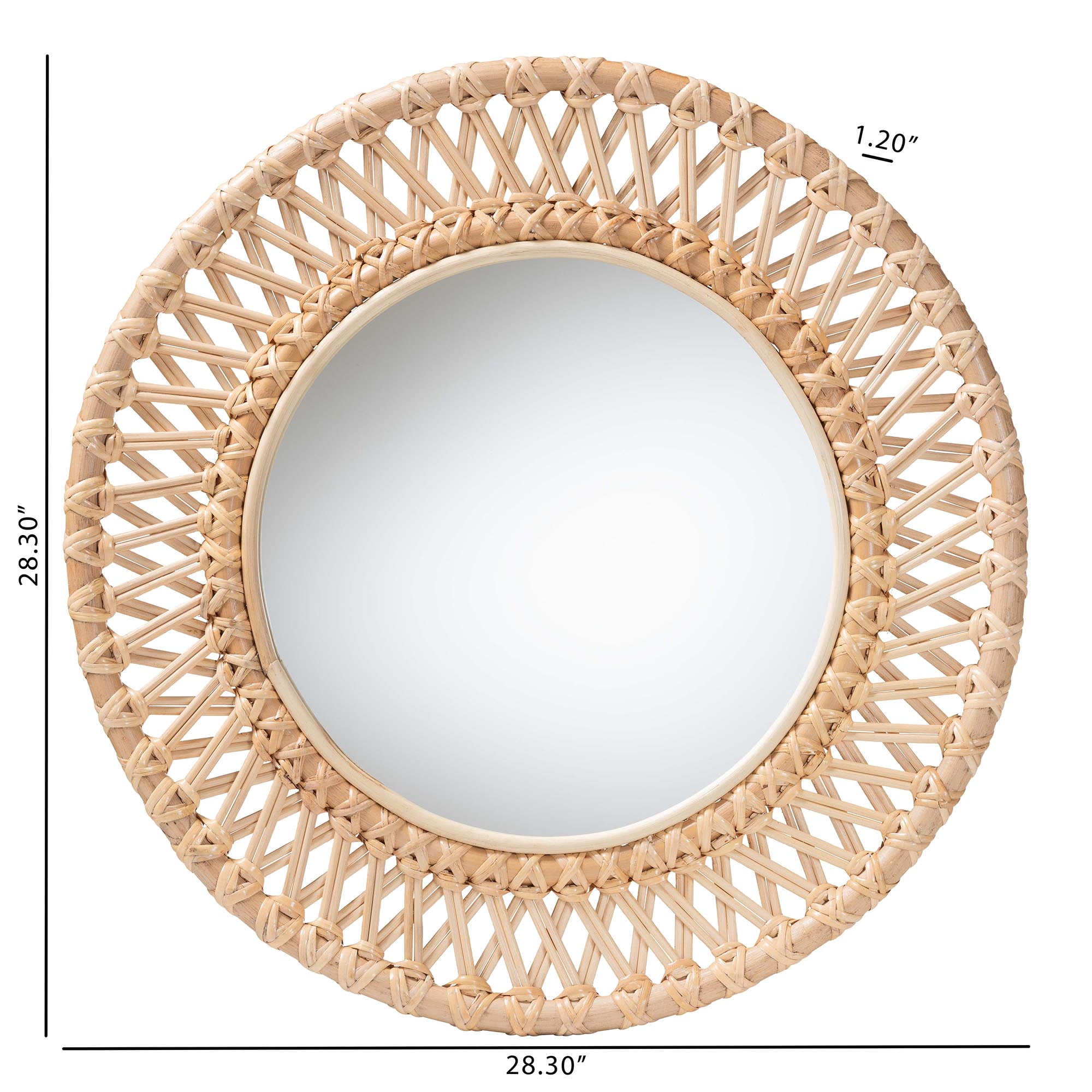 bali & pari Burris Coastal Mirror, Natural