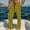 Yellow#1, variant on Rollbacks & More GaThRRgYP Fleece Jogger Pant,Men's Pajamas Casual Plaid Printing Loose Leisure Sports Elasticity Pants Straight Vintage Trousers with Pockets Mint Green S