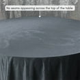 thumbnail image 3 of 120 Inch Round Velvet Tablecloth - Black, Wedding Linen Tablecloth for Standard 5 ft. Round Tables, 3 of 5