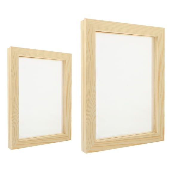 WSTEER 2Pcs Paper Crafts Mesh Mold Paper Making Frame DIY Paper Making Frame Paper Frame