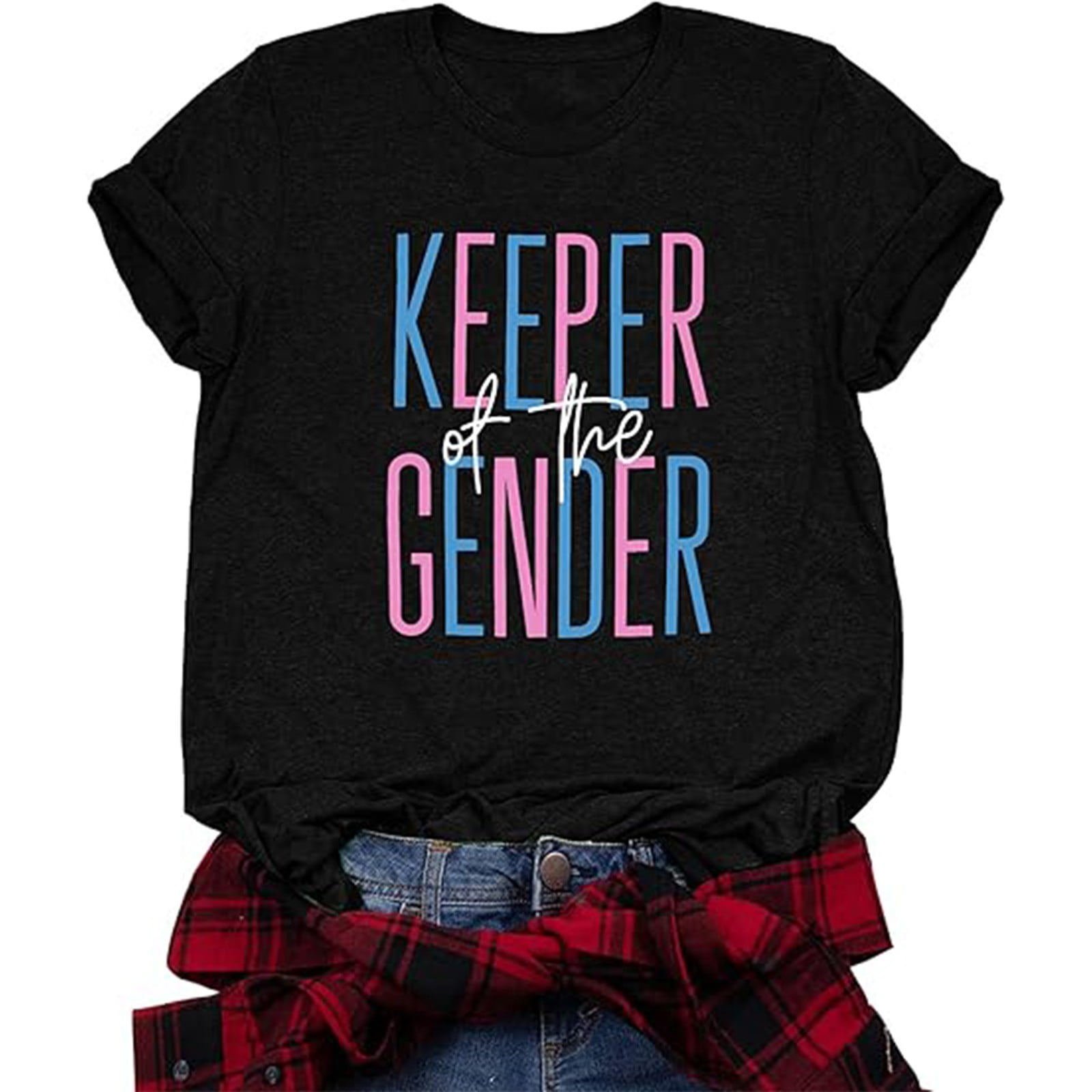 Graphic Tennis Tees for Women T-Shirts for Women Casual Maternity Top with Round Neck Short Sleeves Ideal for Daily Wear Parties Breathable Everyday Tee Black L