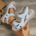 thumbnail image 5 of Dakaela Women's Walking Sport Sandals Athletic Comfort Open Toe Casual Hiking Summer Shoes Blue 6, 5 of 7