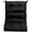 Black, variant on Spaco 22 x 44 Inch Tufted Outdoor Patio Chair Seating Pad, Three-Folding Back Chair Cushion with Four Attached String Ties, 5" Thick Padded Chair Cushion for Outdoor, Black
