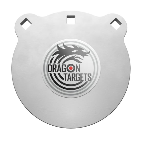 Dragon AR500 Steel Targets - 1/2 Inch Thick, Painted Gong Targets for Shooting, Made in USA (8 in)