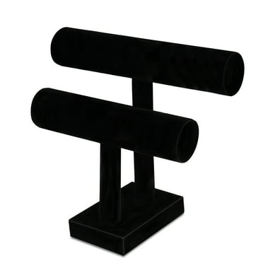 Black Velvet Earring Jewelry Display Holder Elegant Fancy Circle Earring Stand E - Foto 8