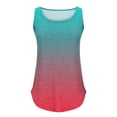 thumbnail image 5 of HAPIMO Women's Summer Tank Tops Casual Loose Fit Camis O-Neck Blouse Colorblock Stripe Print Tops Trendy Comfy Camisole Sleeveless Shirts for Girls Savings Pink, 5 of 5