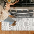 thumbnail image 6 of Anti Fatigue Mats for Kitchen Floor 17.3"x47", Cushioned Farmhouse Kitchen Rugs, Non Slip Waterproof Kitchen Floor Mat, Comfort Standing Mat for Laundry, Office, Sink, Desk Brown and White, 6 of 6