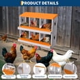 thumbnail image 3 of Chicken Nesting Box 6/8/10 Compartment Galvanized Steel Chicken Laying Boxes, Nesting Boxes for Chickens, Easy Egg Collection for Chicken Coop, Backyard, Farms, 3 of 9