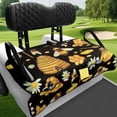 thumbnail image 4 of chaqlin Honeycomb Bee Golf Cart Seat Soft, for Sports, Golf Cart Seat Covers, Compatible with EZGO Club Car DS Precedent, 4 of 8