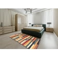 thumbnail image 4 of Ahgly Company Indoor Square Contemporary Chestnut Brown Abstract Area Rugs, 8' Square, 4 of 6