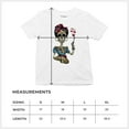 thumbnail image 5 of Tee Hunt Frida Kahlo Sugar Skull Youth T-Shirt Calavera Day of The Dead Kids, White, Medium, 5 of 5