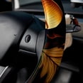 thumbnail image 5 of Thanksgiving Acorn 14.5 Inch Printing PVC Leather Car Wheel Cover Steering Wheel Covers Auto Accessories, 5 of 6