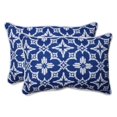 thumbnail image 1 of Pillow Perfect 591582 Indoor-Outdoor Aspidoras Cobalt Over-Sized Rectangular Throw Pillow, Blue - Set of 2, 1 of 1