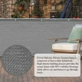 thumbnail image 2 of xft (.x.m) Privacy Screen Fence Garden Windscreen Mesh Shade Sail Net Barrier Reinforced Bindings and Brass Grommets Cable Zip Ties Included, 2 of 6