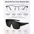 thumbnail image 6 of Joopin Large Polarized Fit Over Glasses Sunglasses For Women Men, Oversized Trendy Square Shades For Driving, 6 of 8