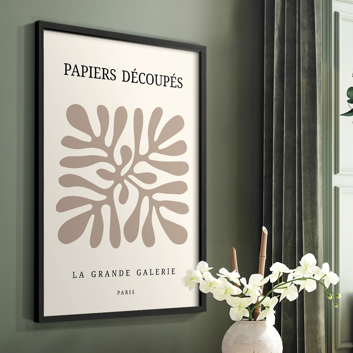 Matisse CCCLXXXIX in Black Solid Wood 8 x 10 Framed Print