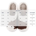 thumbnail image 3 of Viluyesy Womens Scuff Slippers Curly Fleece Lined Cat Embroidery Closed Toe Non Slip Warm Soft Indoor House Slides White Size 6.5, 3 of 6