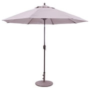 Galtech 9' Manual Tilt Taupe Umbrella with Crank Lift
