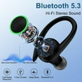 thumbnail image 5 of Wireless Earbuds,Bluetooth Headphones for iPhone Android 60hrs Playtime Waterproof IPX7 Headset In-Ear Stereo Earphones True Wireless Earbuds with Charging Case Noise Cancelling with Ear Hooks, 5 of 10