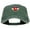 Dk Green, variant on Heart Colorado Flag Embroidered Washed Cap - Black OSFM