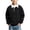 Black, variant on BLVB Boys Girls Long Sleeve Sweatshirts Kids Button Collared School Uniform Tops Drop Shoulder Pullover 3-14Y(Wine,13-14 Years)