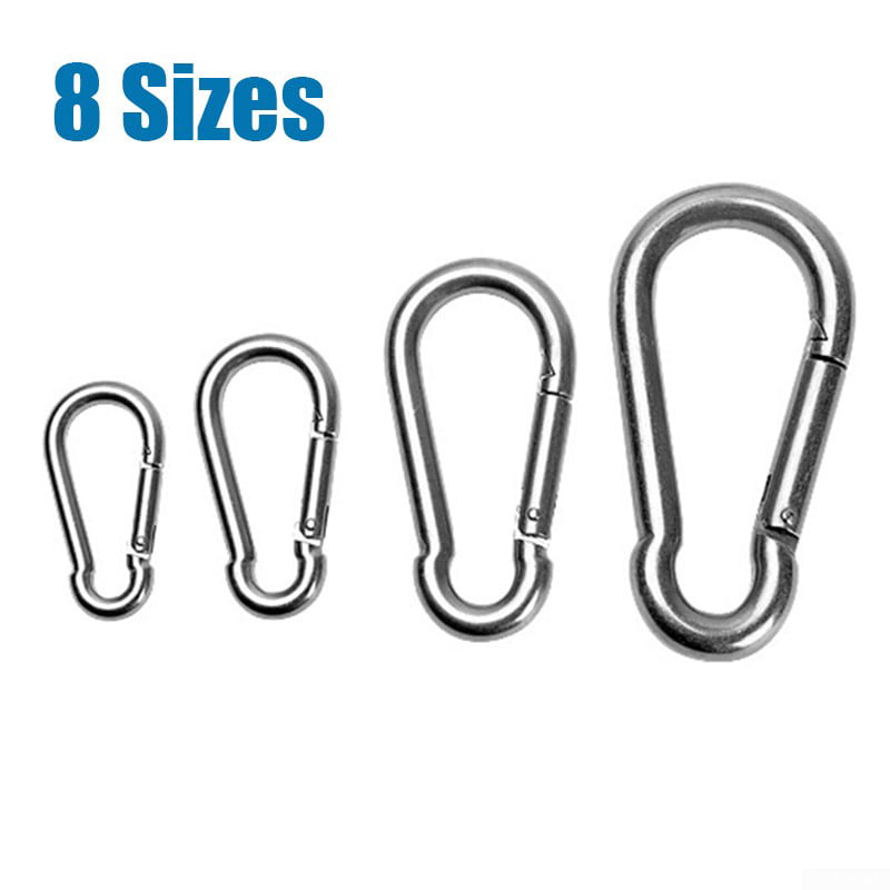 Spring Hook Stainless Steel 1pc Climbing Equipment Hanging Mountaineering 