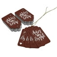 thumbnail image 3 of Inkdotpot Pack Of 50 Merry And Bright Christmas Favor Paper Tags Craft Real Silver Foil Hang Tags, 3 of 6
